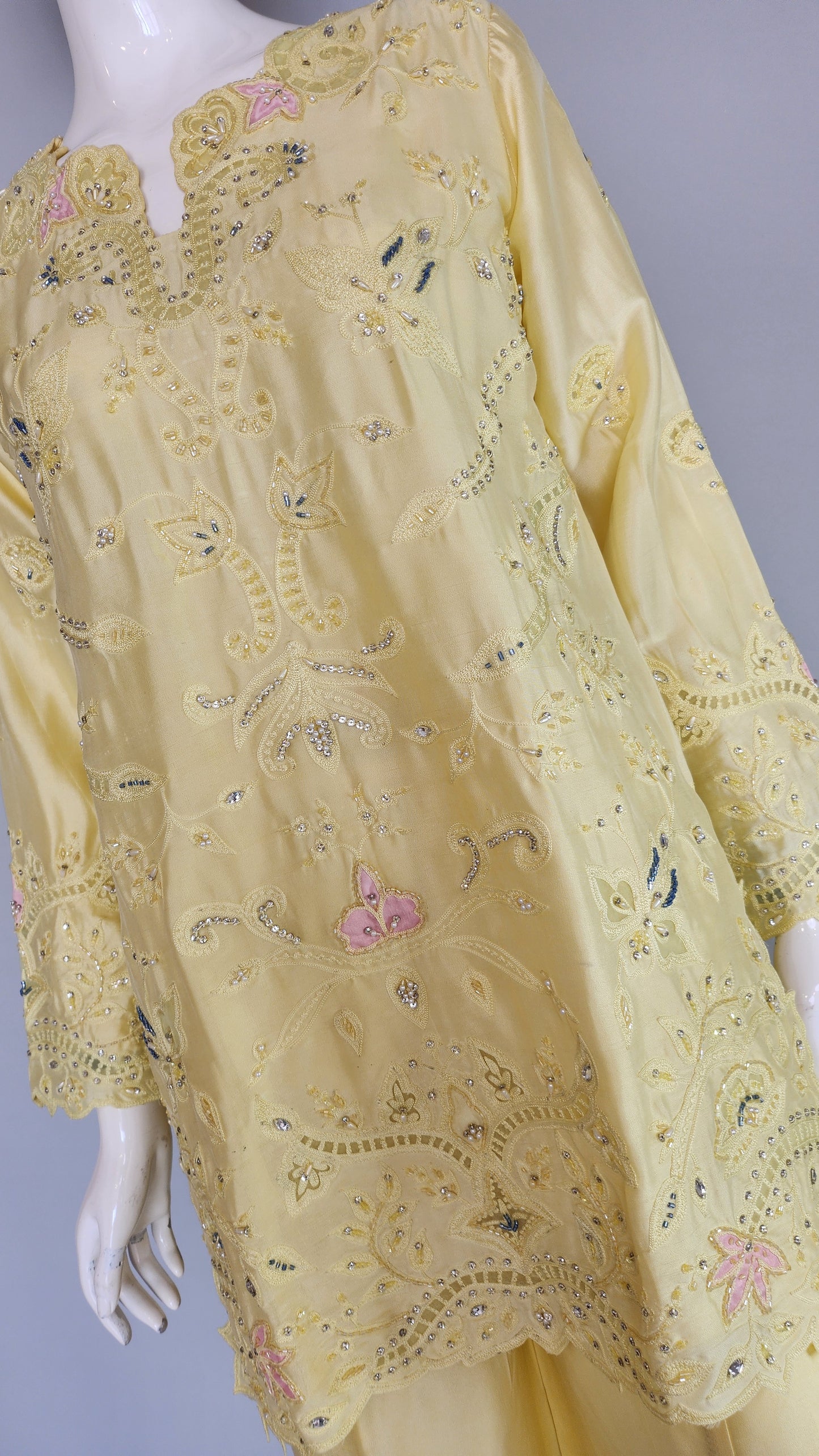 SABEEN ABBAS - Jasmine in Butter yellow color