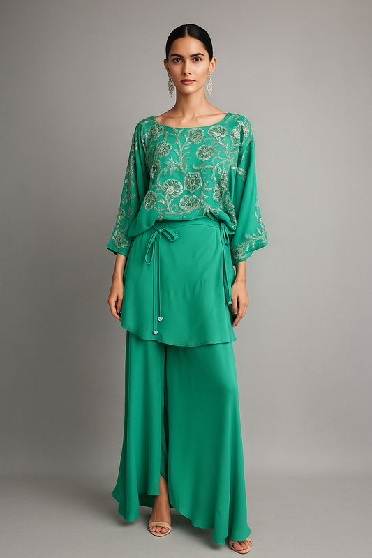 MARIA RAO - Seafoam Green cutdana