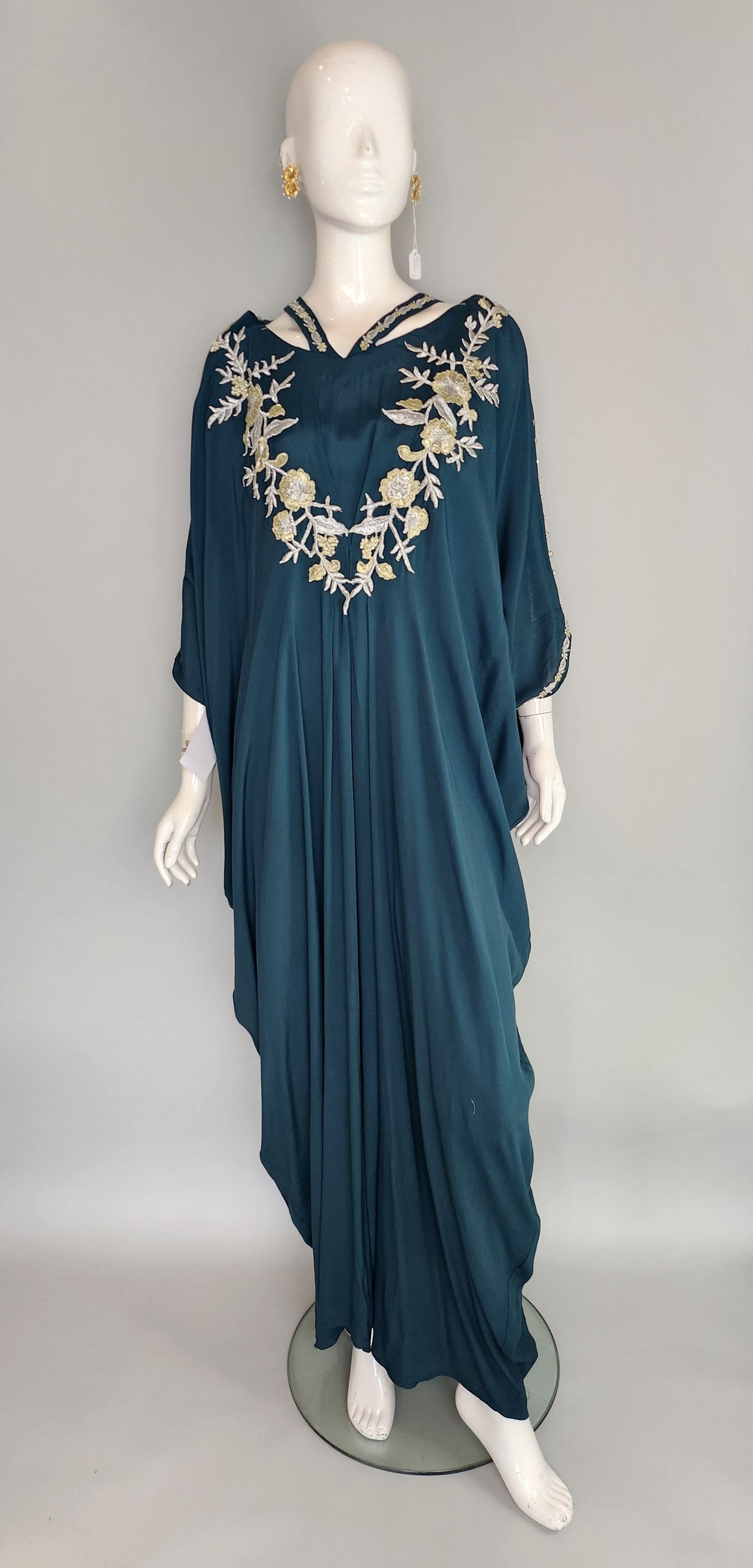 MARIA RAO - Teal Green Kaftan