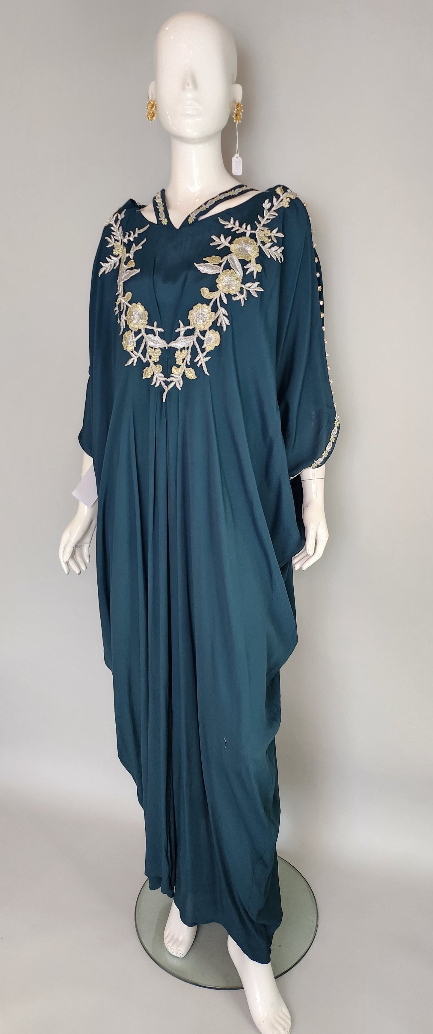 MARIA RAO - Teal Green Kaftan