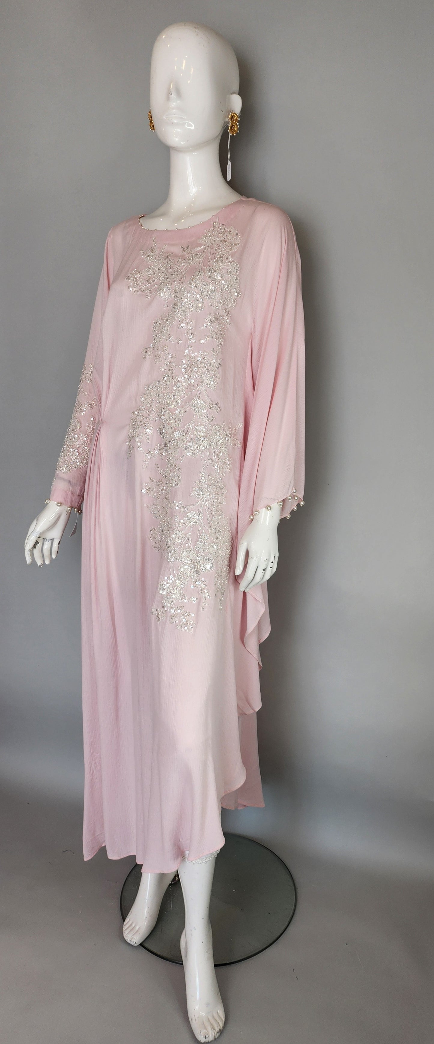 MARIA RAO - Baby Pink top cutdana