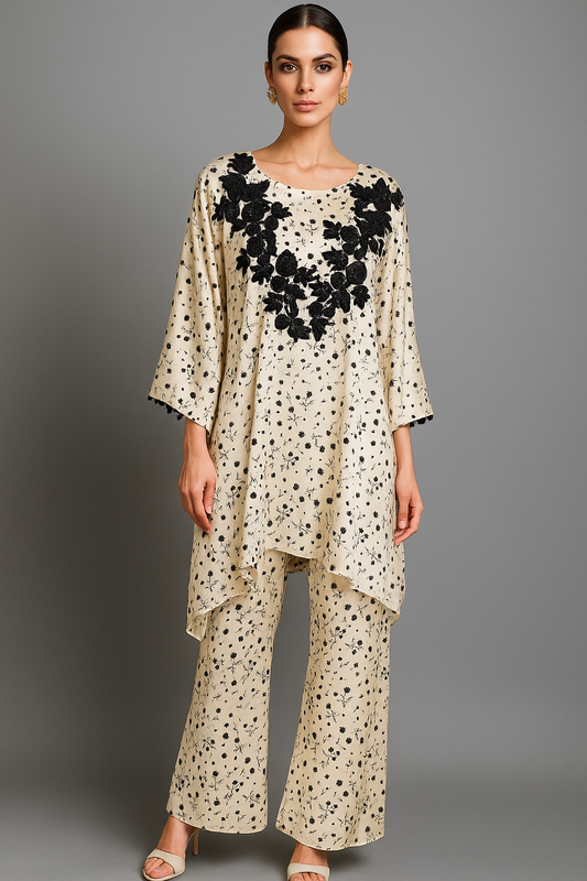 MARIA RAO - Printed black