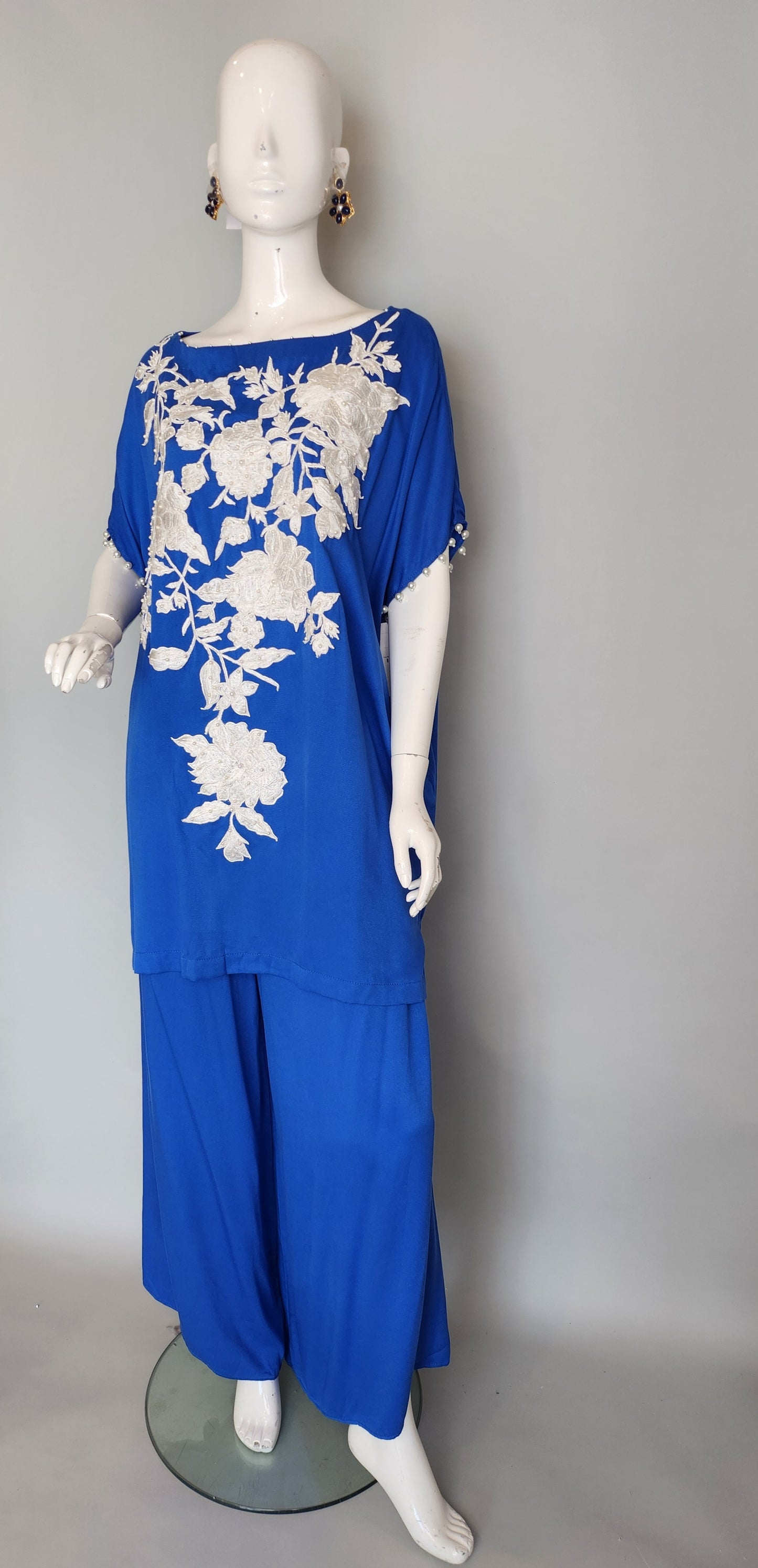 MARIA RAO - Blue-white emb