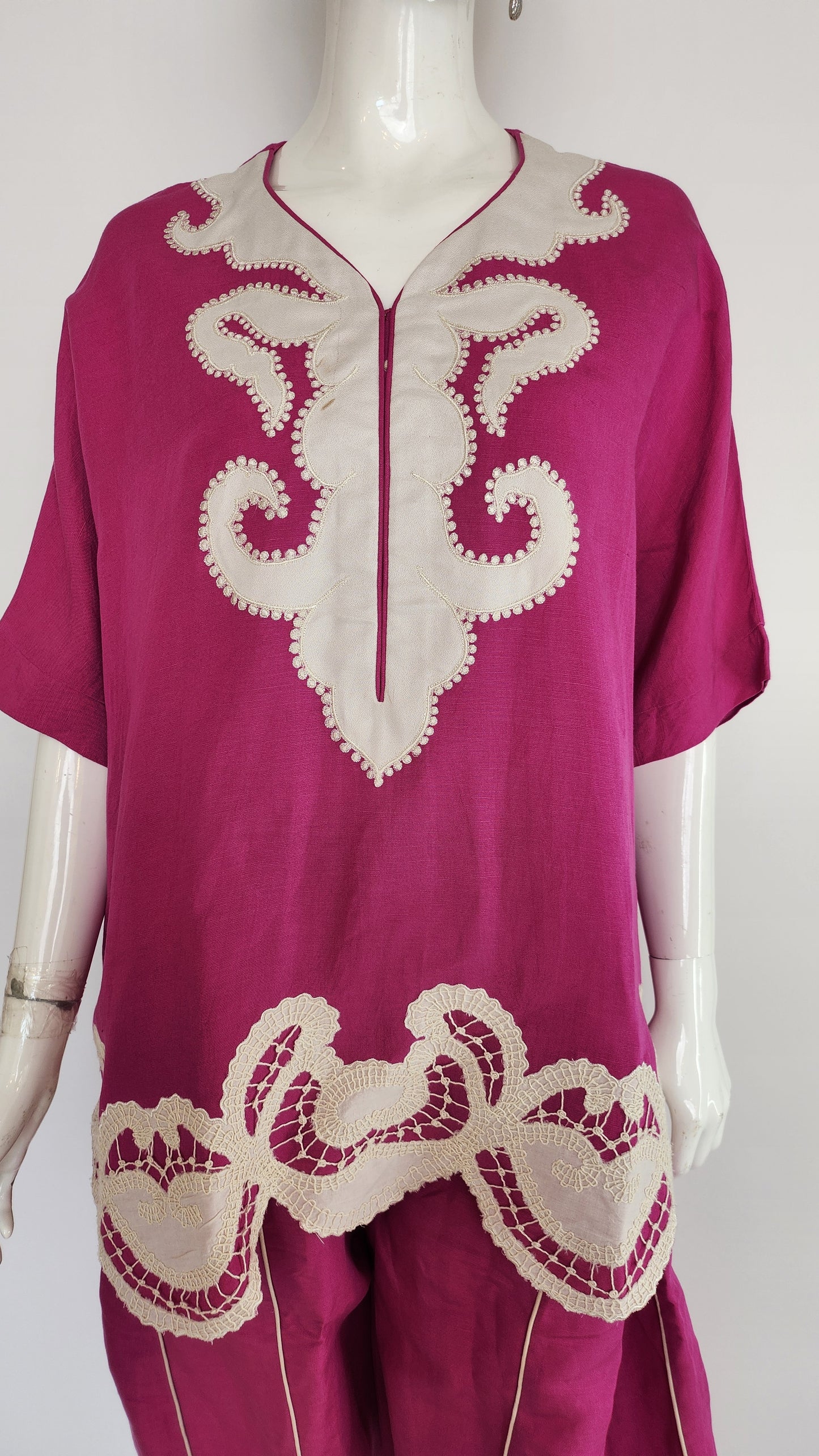 ALEENA FAREENA - Fuschia Daisy delights with pants