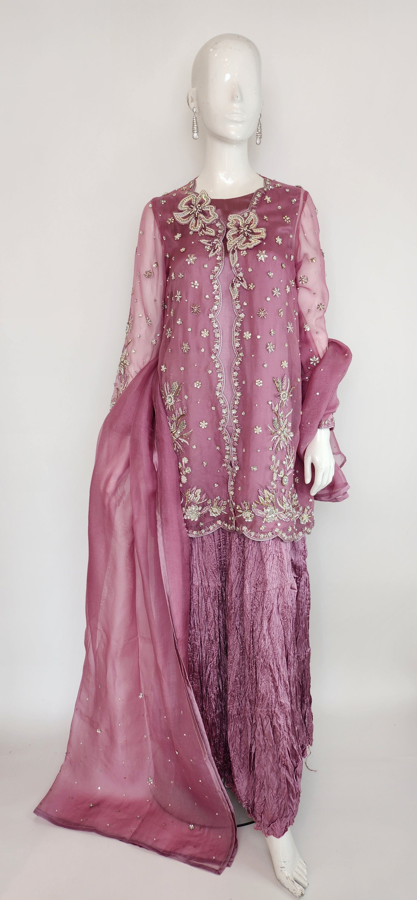 MAHOGANY - Mauve with crush skirt