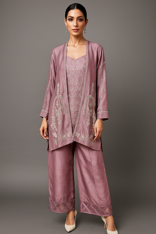 FARAH ZUBAIR - Mauve Jacket