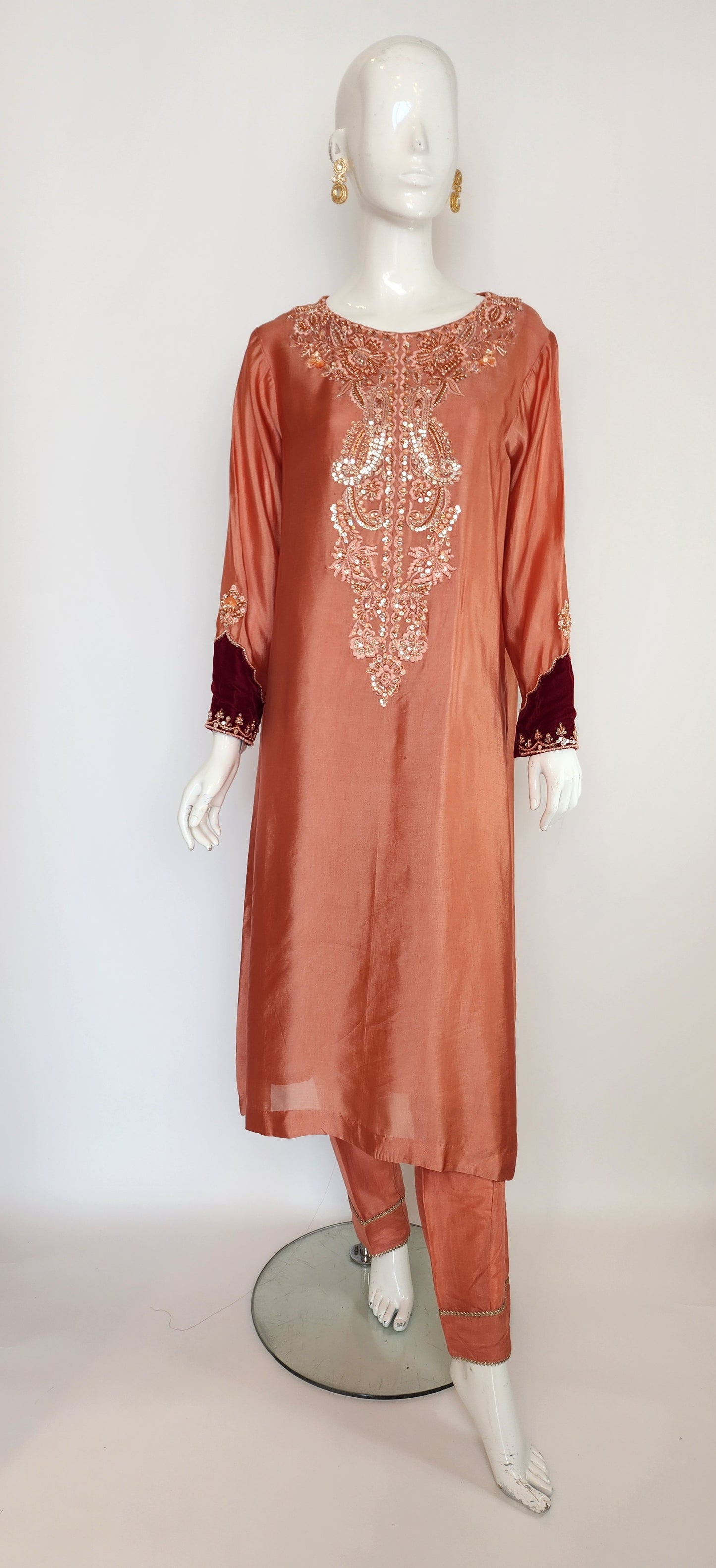 Mehak Yaqoob Couture - Rust Orange
