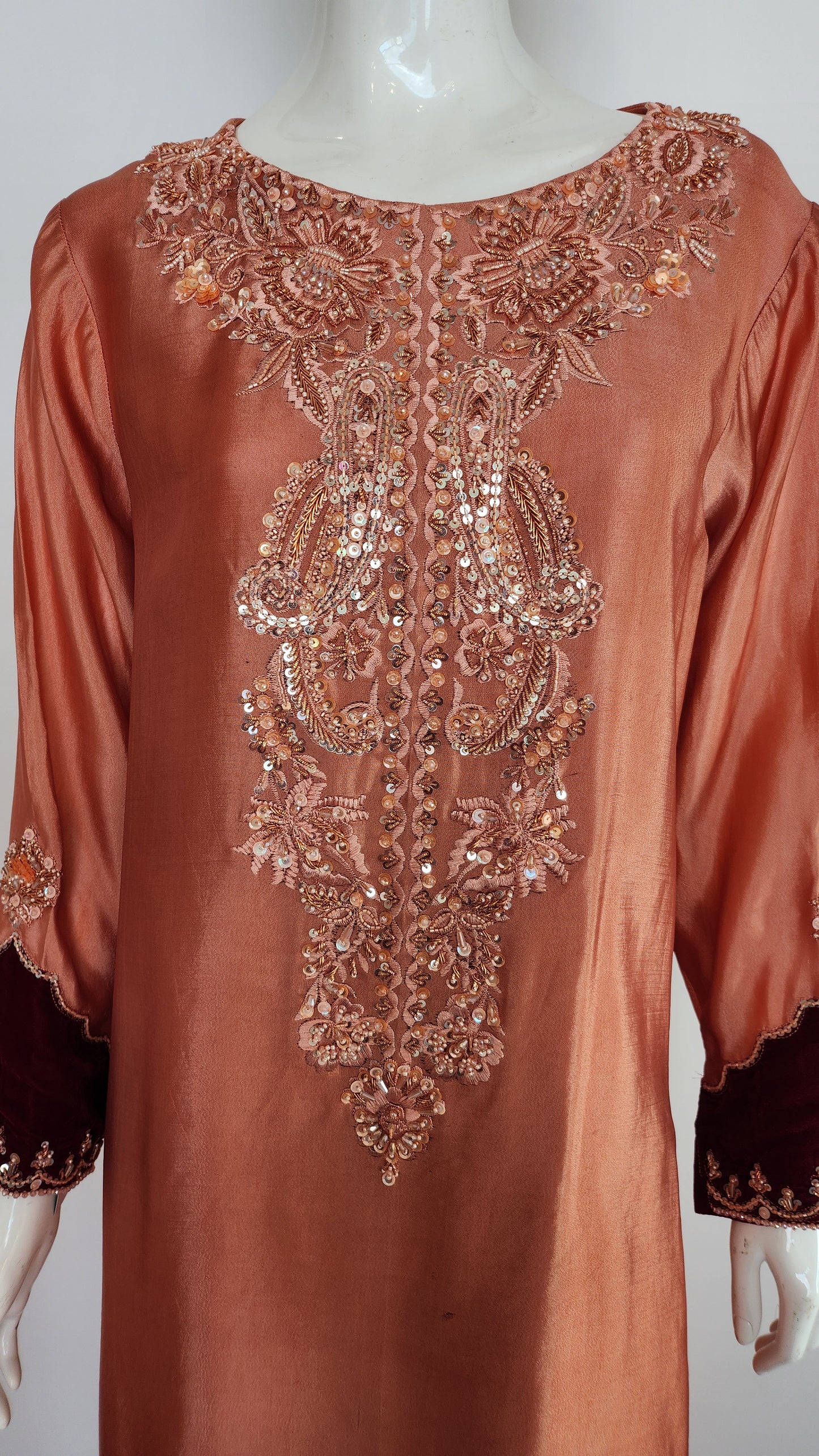 Mehak Yaqoob Couture - Rust Orange