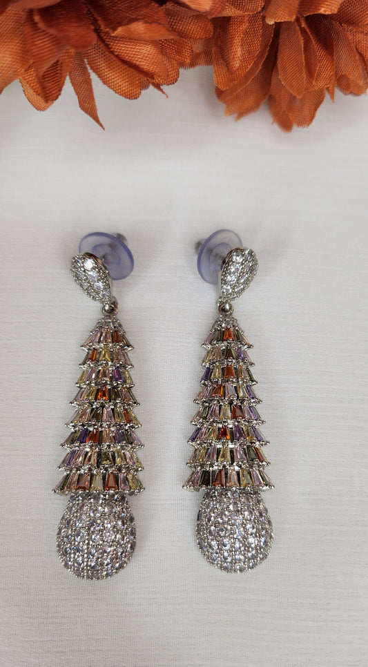 Dahlia by Sehar Zafar - Pinecone Muticolor Earrings
