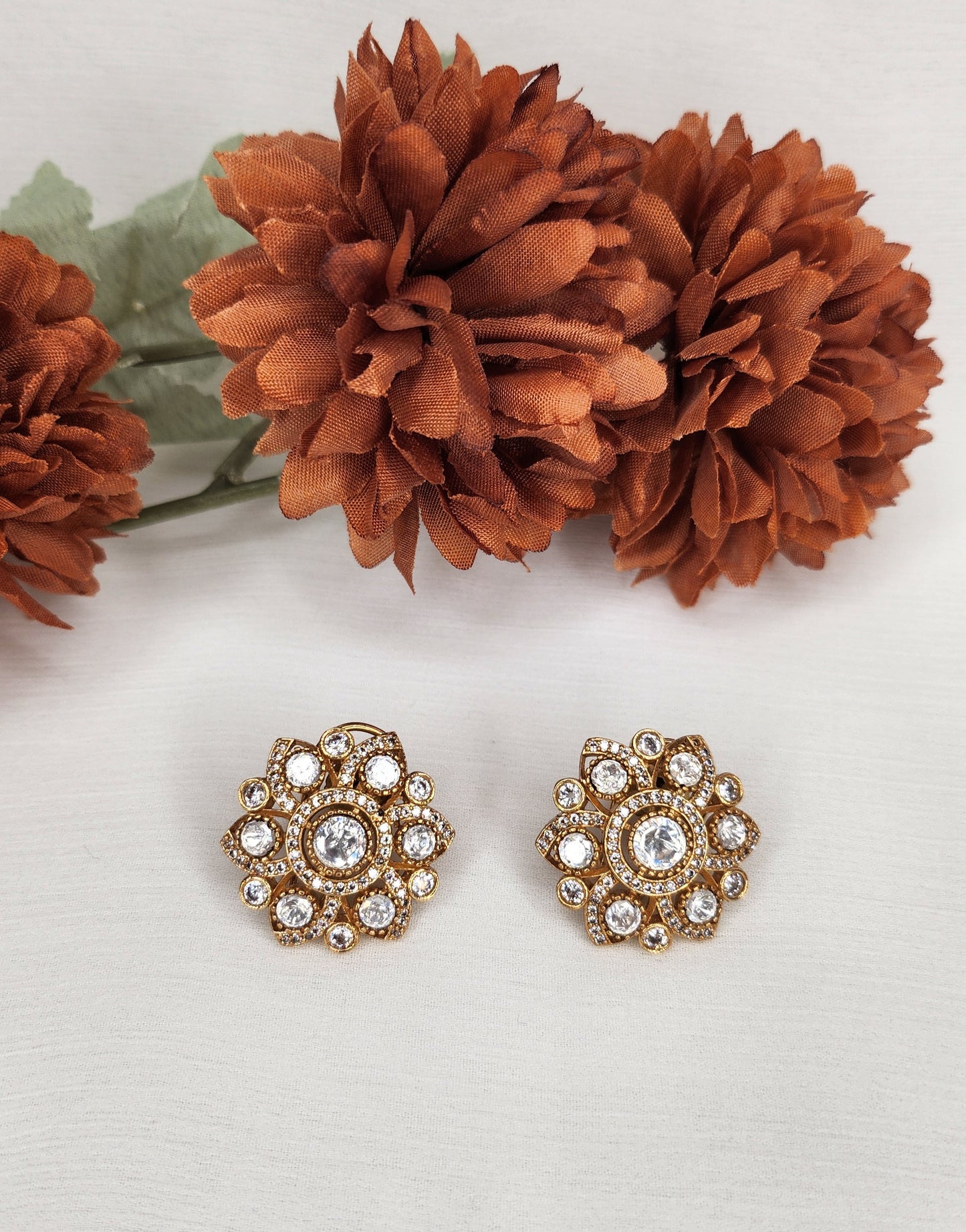 Dahlia by Sehar Zafar - Flower Earrings