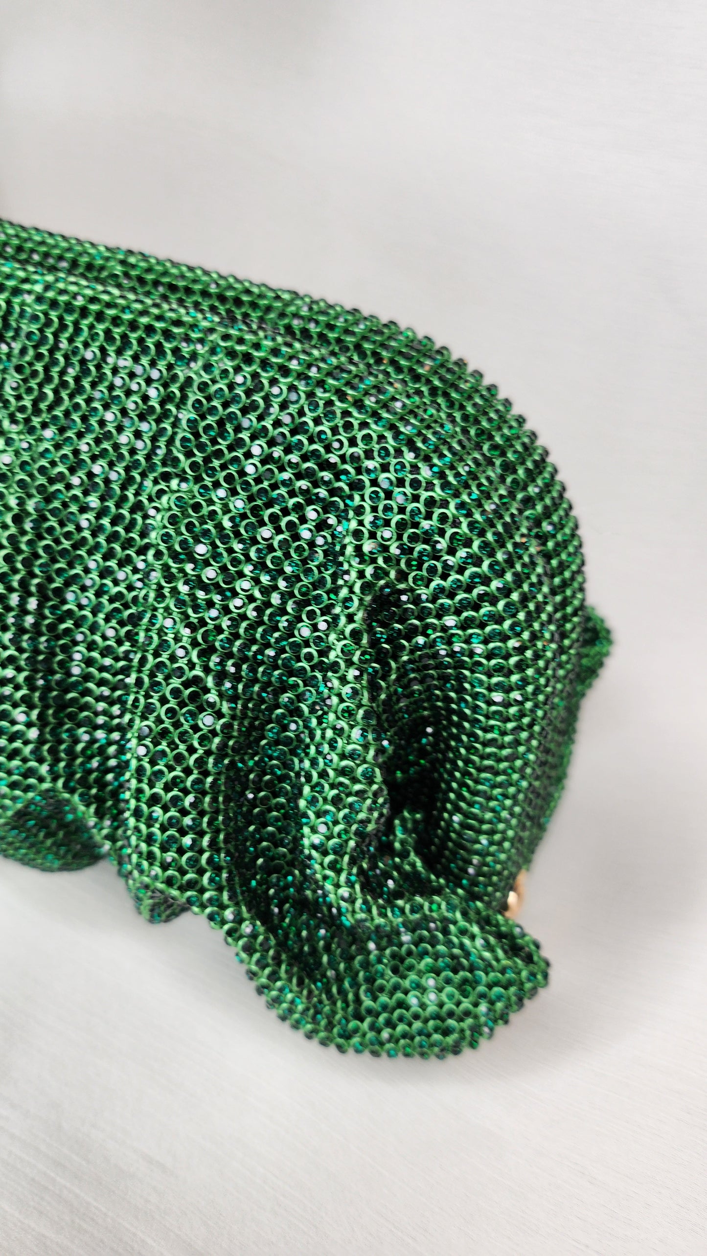 DAHLIA BY SEHAR ZAFAR - Green Stone Clutches