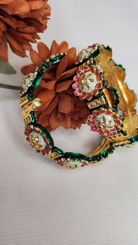 VIVINIA By Vidhi Mehra - Pink Floral Bangle