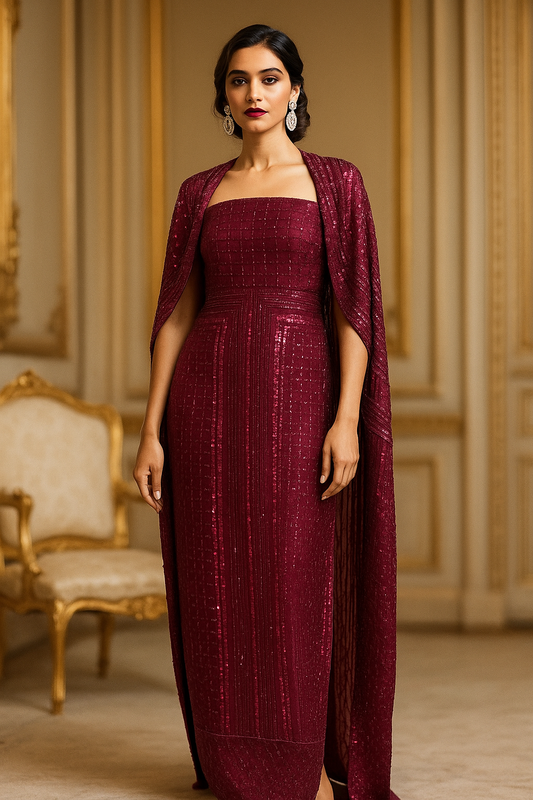 ERUM KHAN - Magenta ( Made To Order )