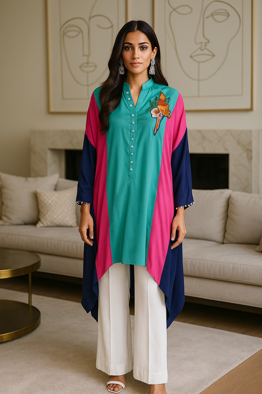 MARIA RAO - Colorful Poncho