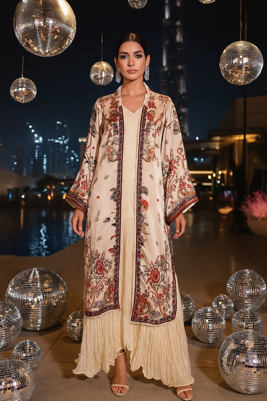 FATIMA KHAN - Cream Coat