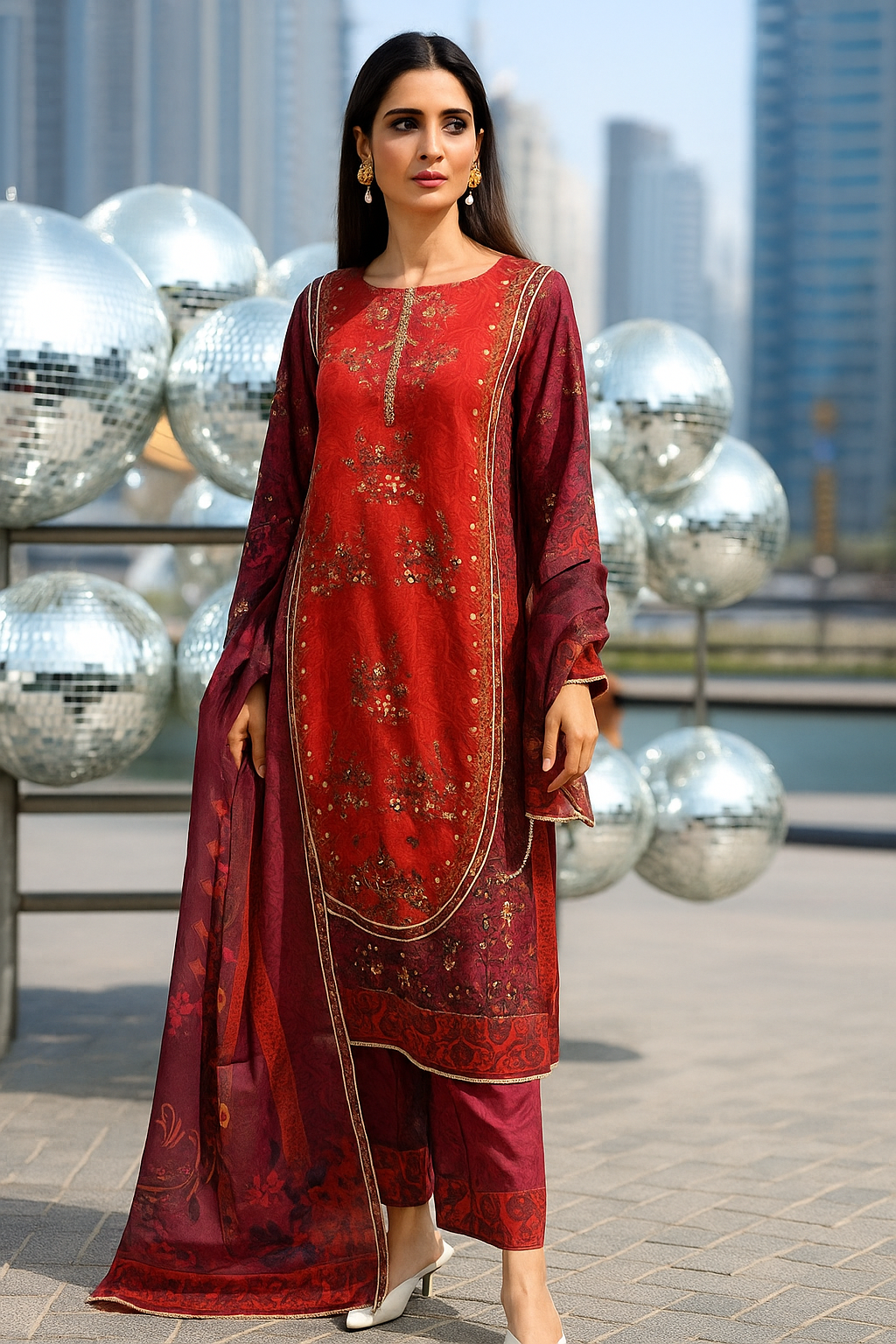 FATIMA KHAN - Orange