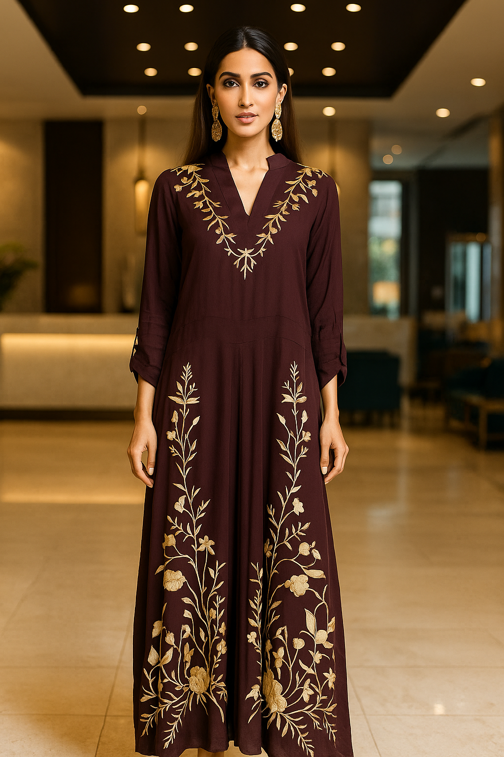 MARIA RAO - Dark Brown Jumpsuit