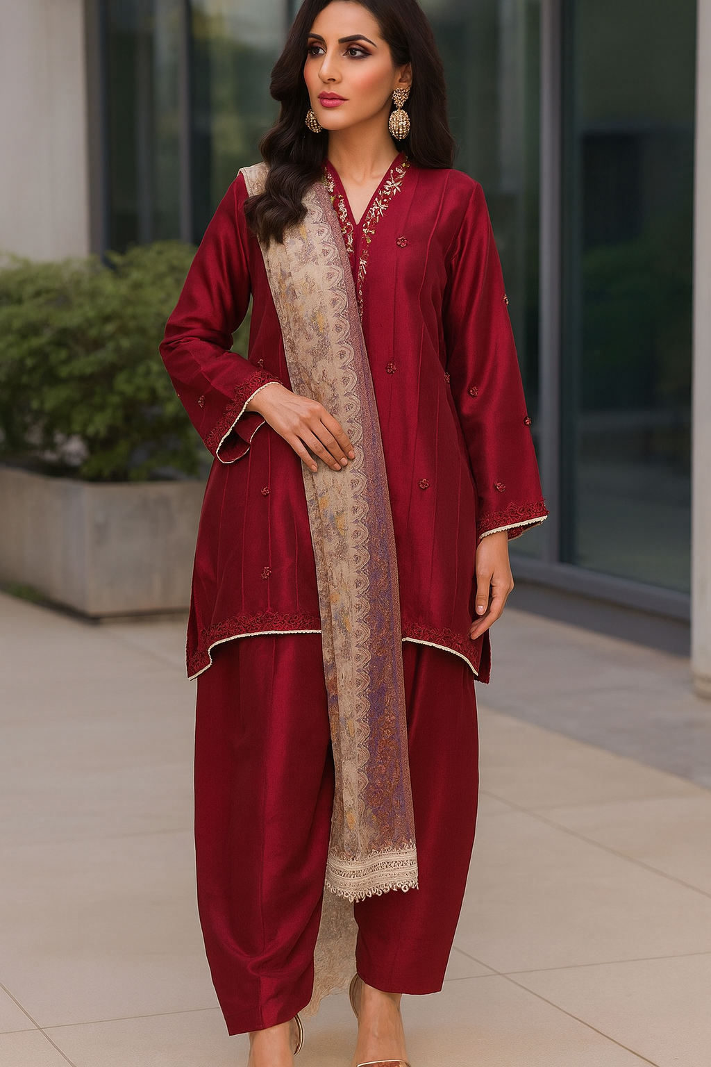 AMNA IQBAL - Maroon Noor