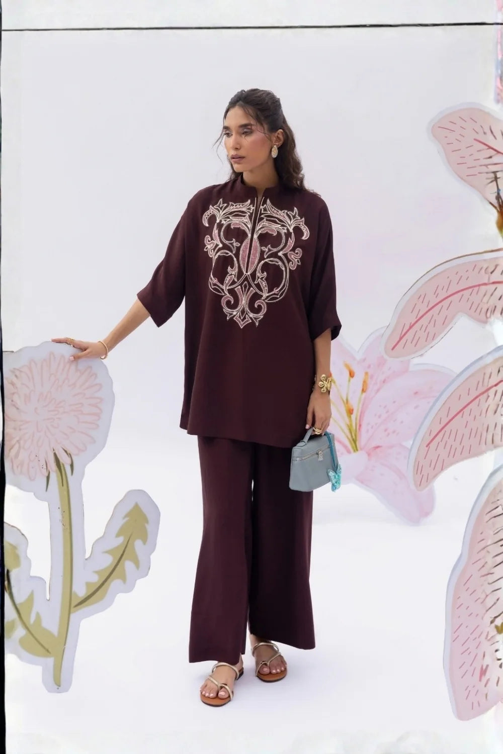 ZABRIC BY ZULEKHA ANS SANA - Plum