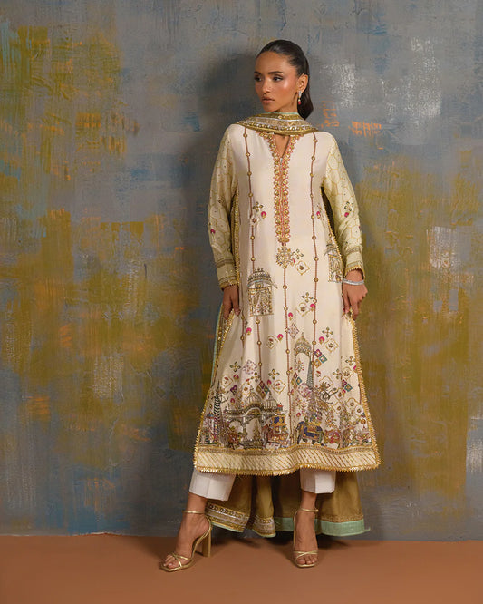 ZABRIC BY ZULEKHA AND SANA - Mariegold top and pants