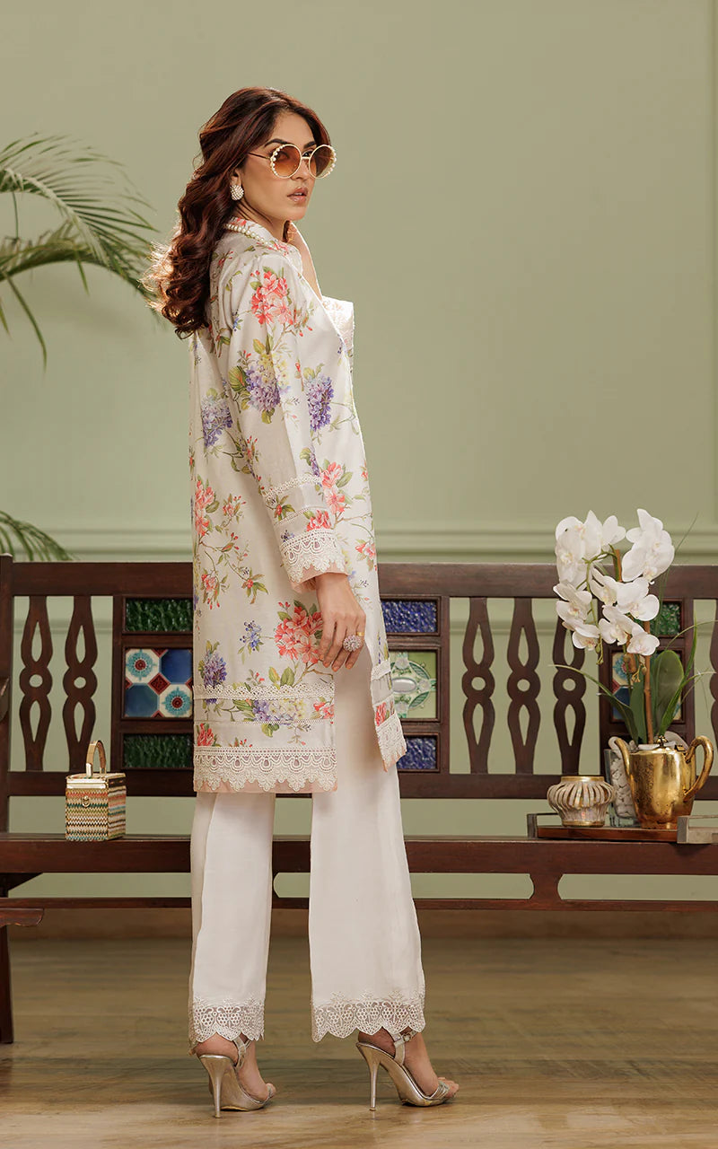 THREADS AND MOTIFS - Purple Floral Tunic