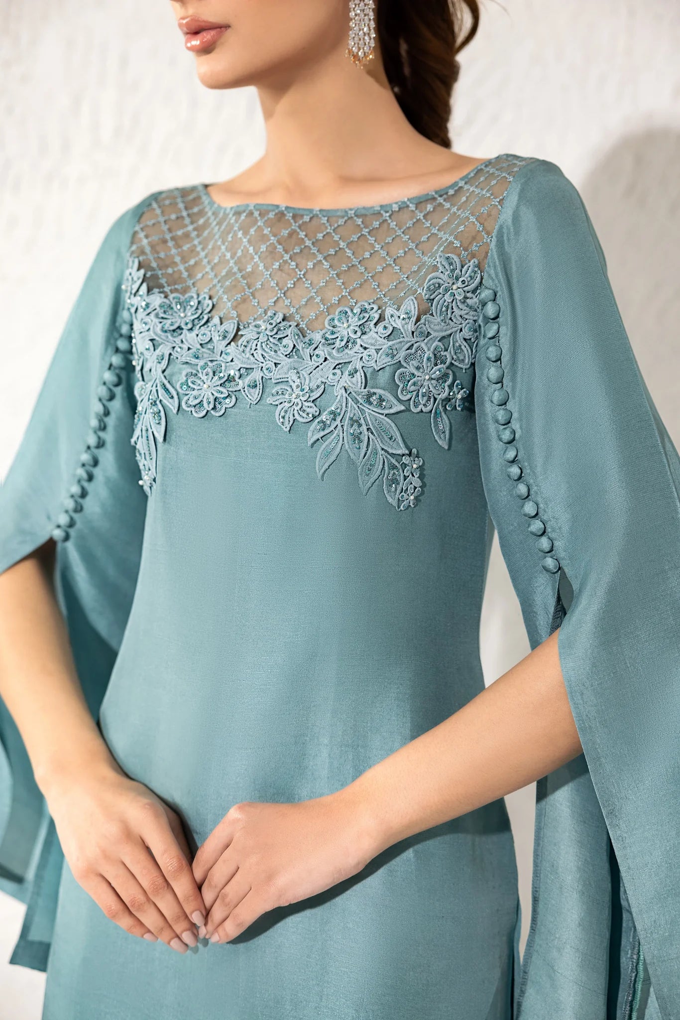 ANAM AHKLAQ - Lina-Ice Blue