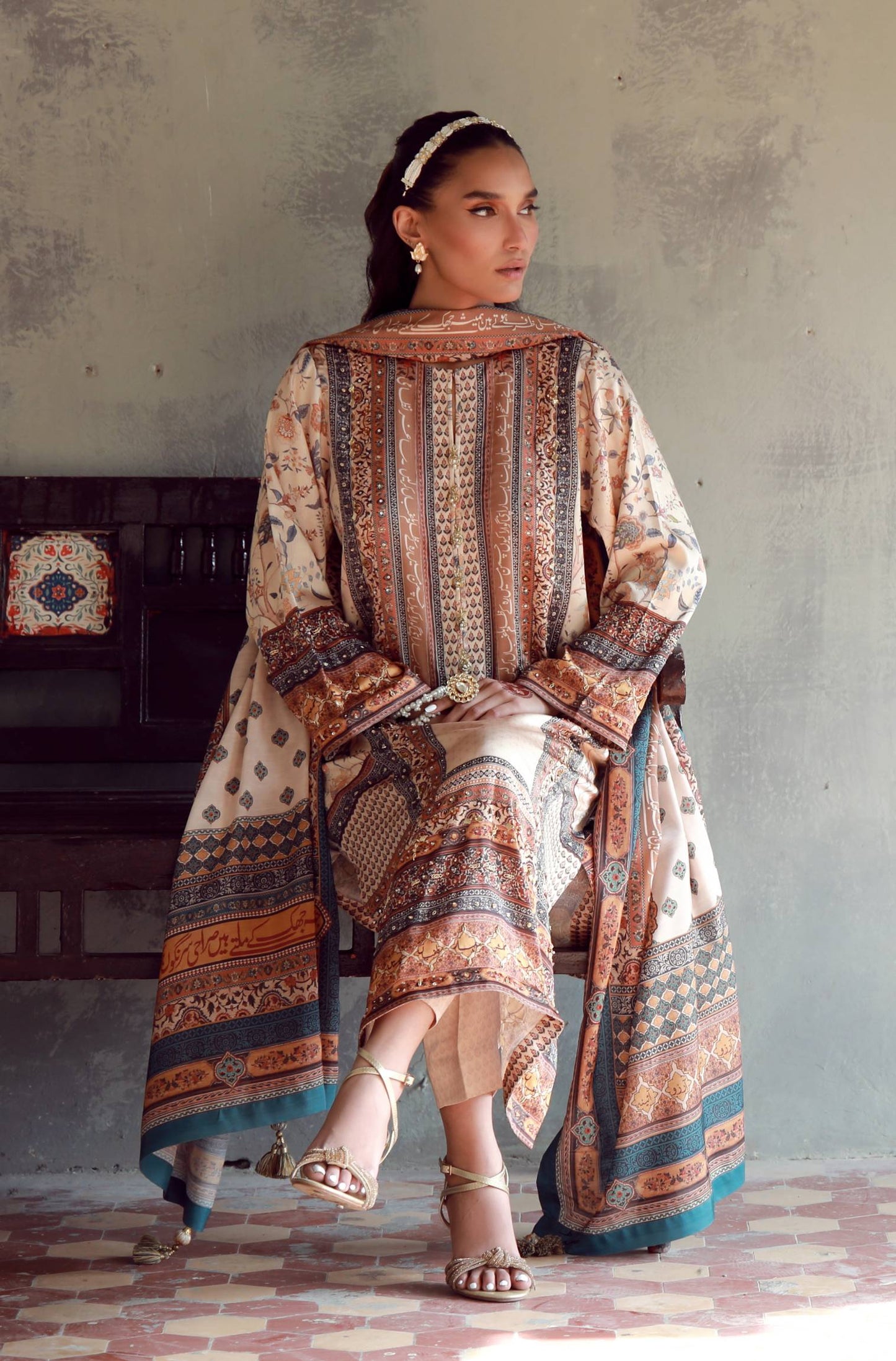 Manto - Zareena Co-ord set Dupatta