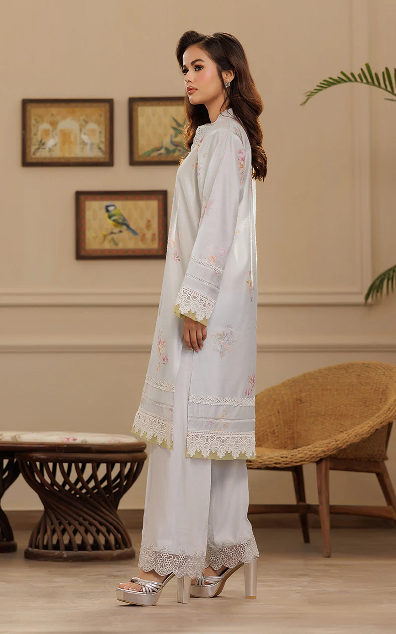 THREADS AND MOTIFS - Grey Floral Tunic