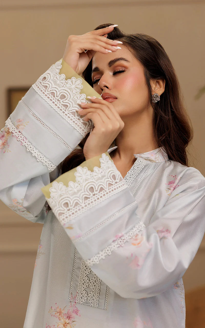 THREADS AND MOTIFS - Grey Floral Tunic