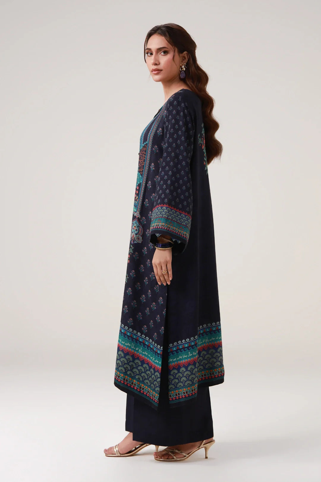 MANTO- Kashmala Co-ord Set Printed Blue