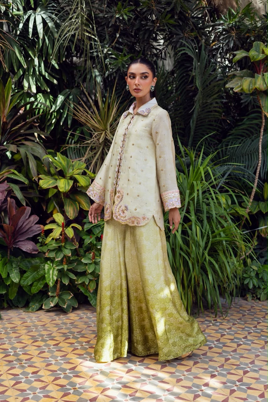 ZABRIC BY ZULEKHA ANS SANA - Lime Green