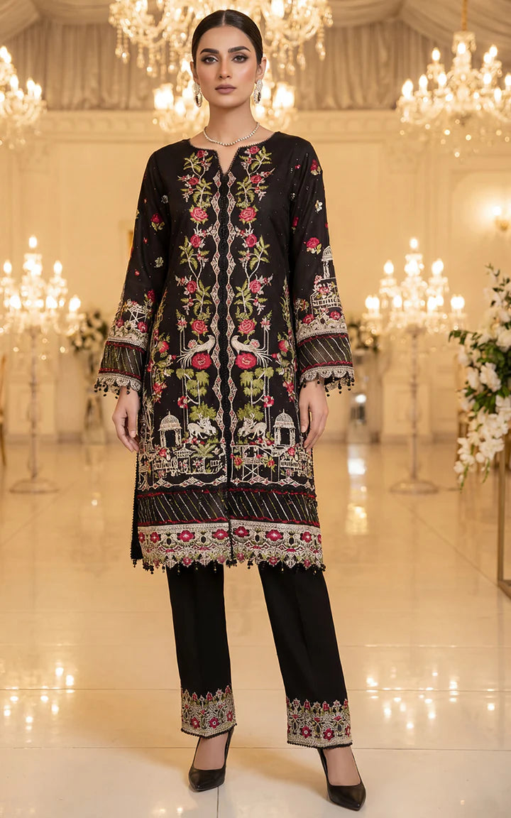 THREADS AND MOTIFS - Black Rose Filigree