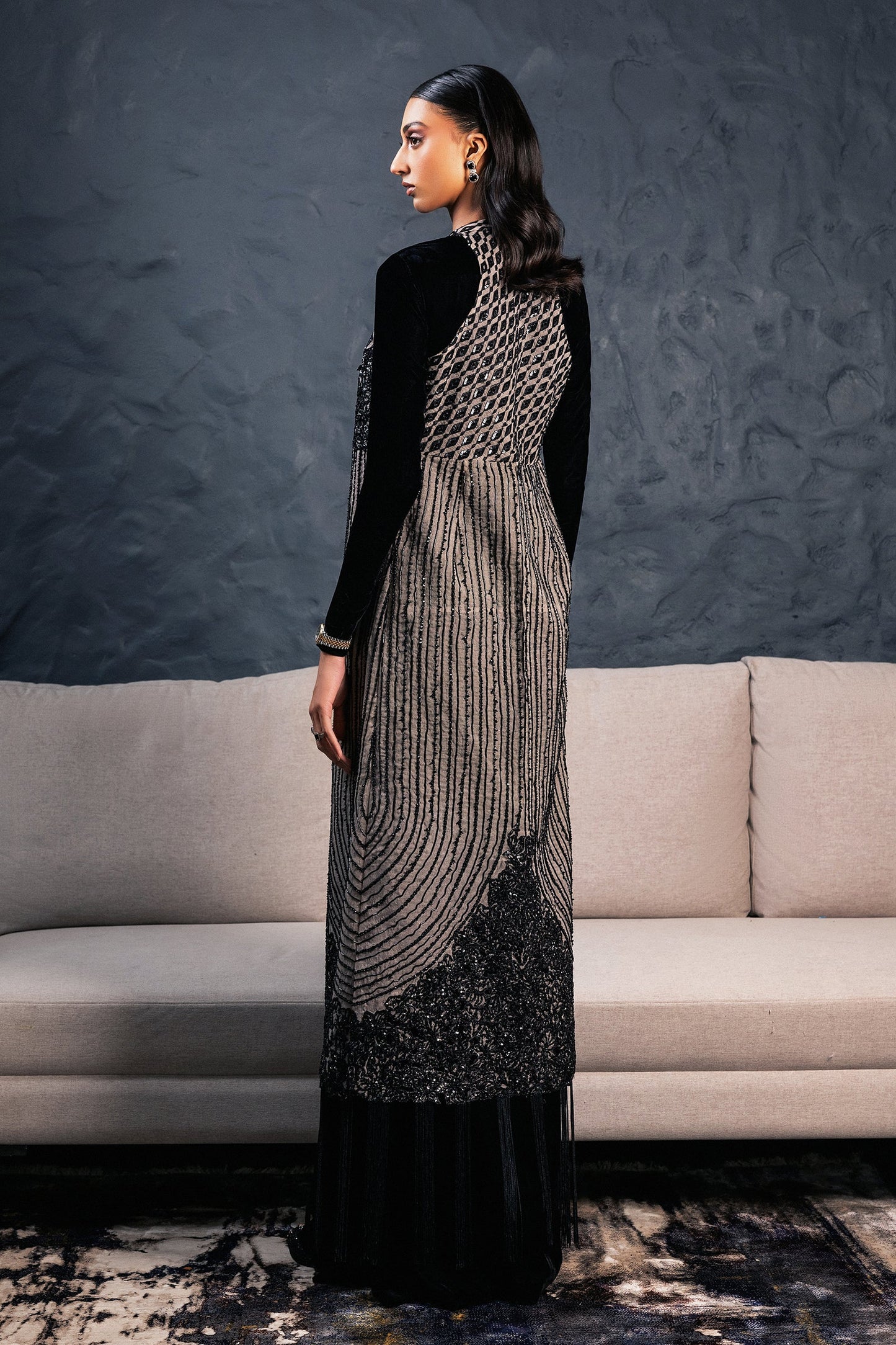 ERUM KHAN - Midnight Velvet ( Made to Order )