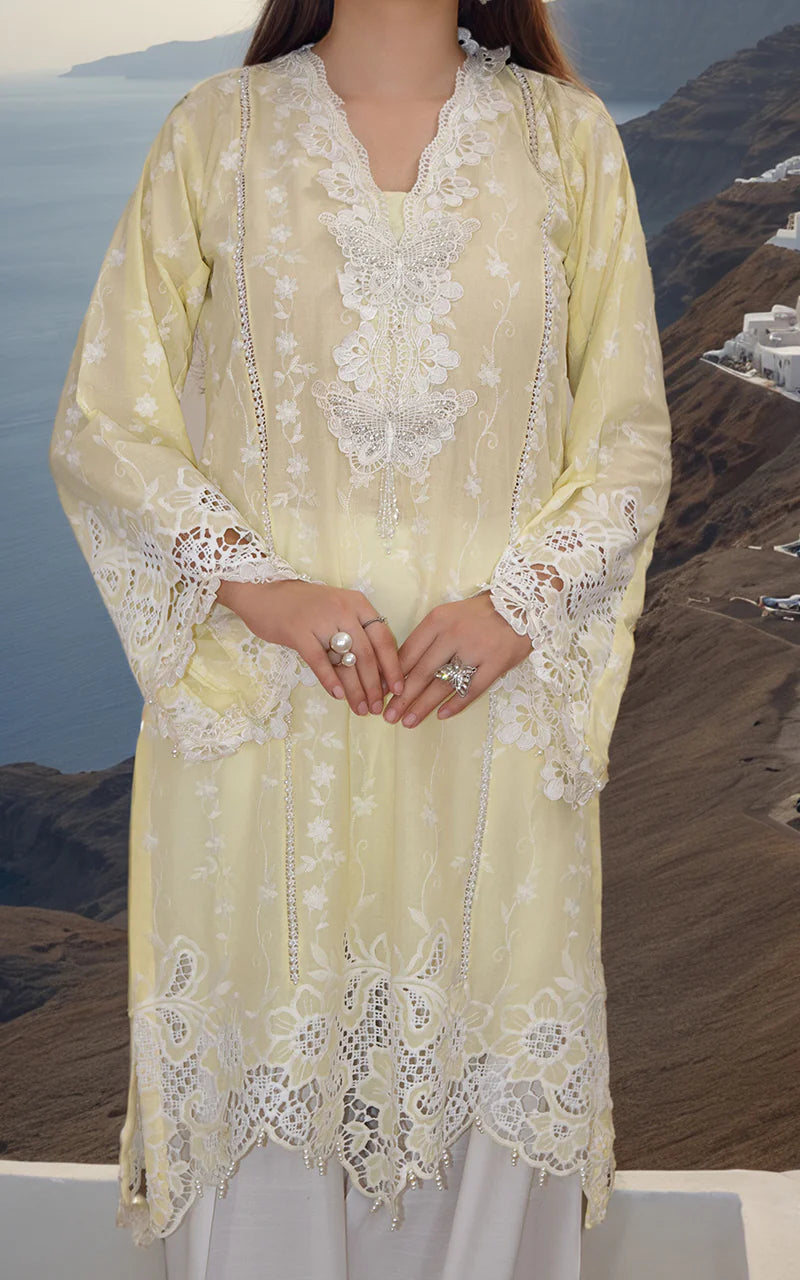 THREADS AND MOTIFS - Light Yellow Color