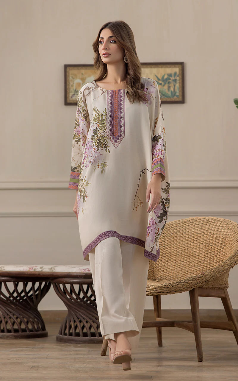 THREADS AND MOTIFS - Printed Poncho