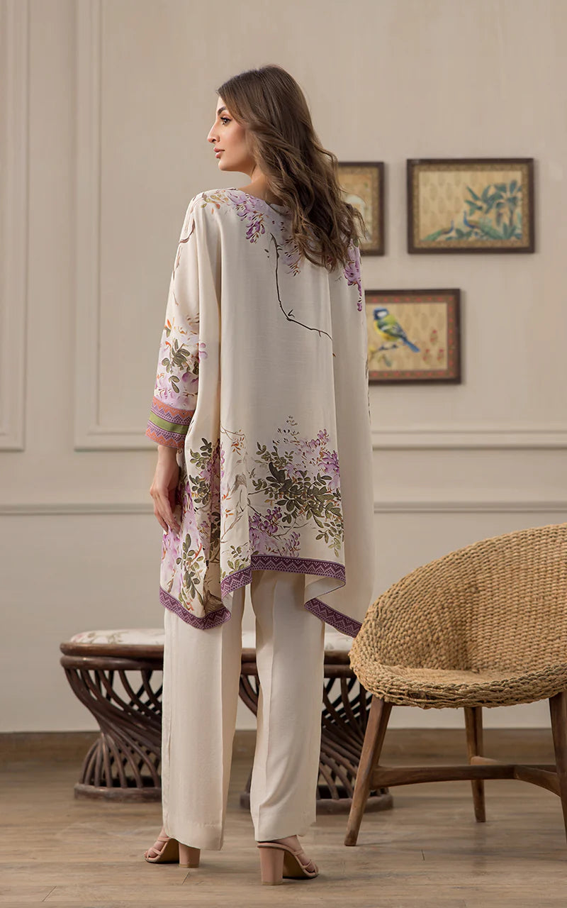 THREADS AND MOTIFS - Printed Poncho