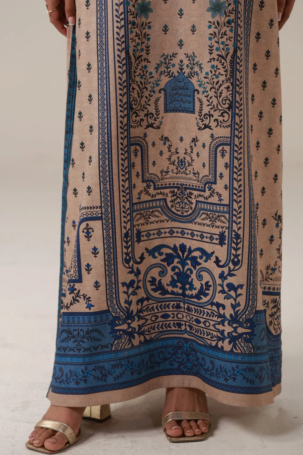 MANTO - Deedar Dress Kaftaan Beige