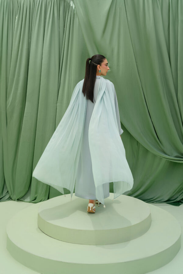 AMNA IQBAL -Zoe aqua Georgette