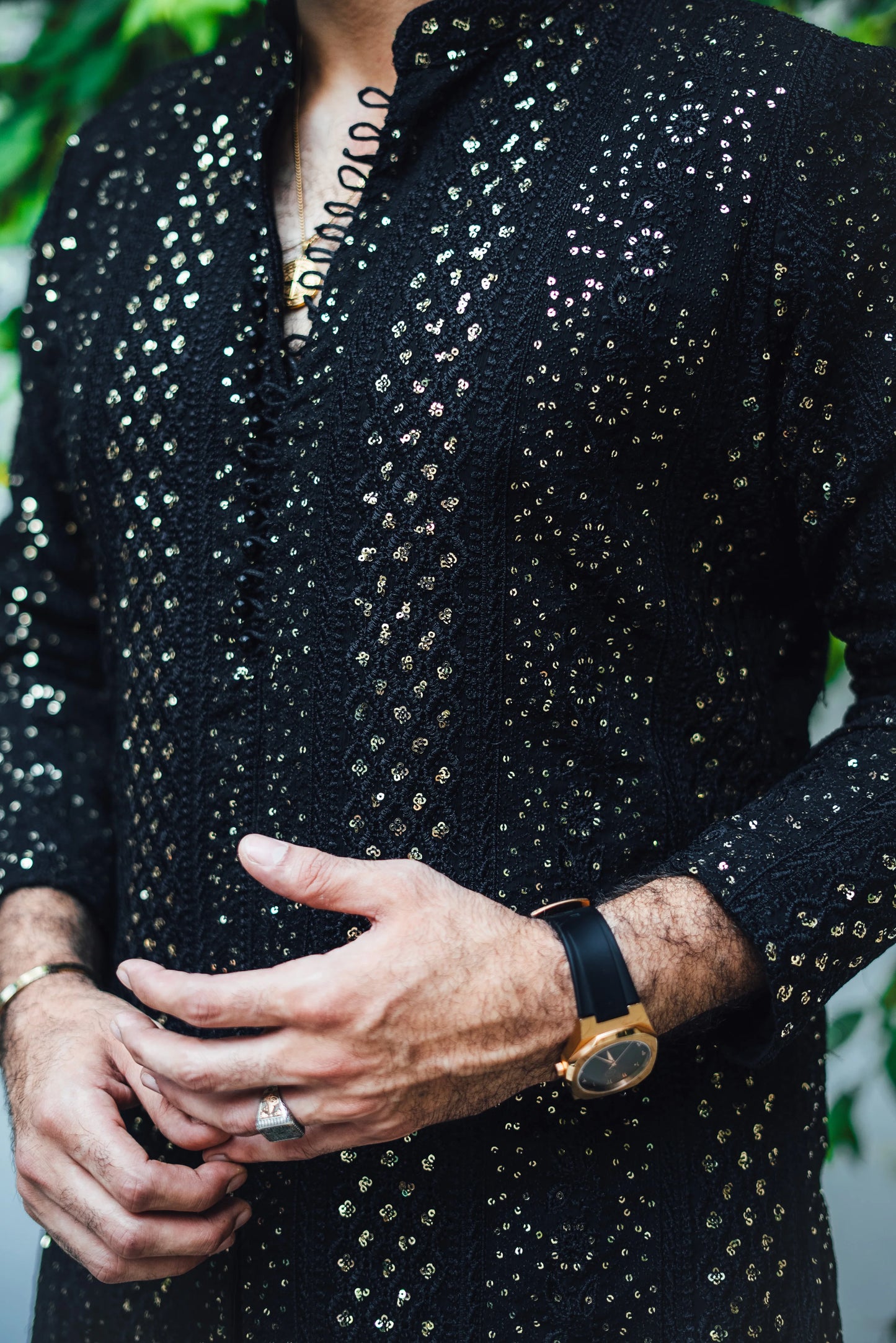 HUMAYUN ALAMGIR (MENSWEAR) - Black Sequence