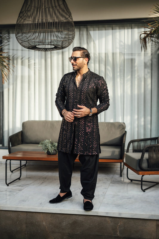 HUMAYUN ALAMGIR (MENSWEAR) - Black Sequence