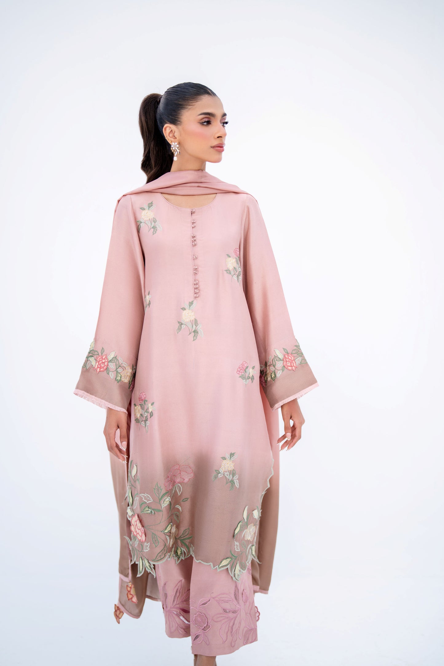 KOMAL LAKHANI - Raaha Gizri Shaded Pink/Brown