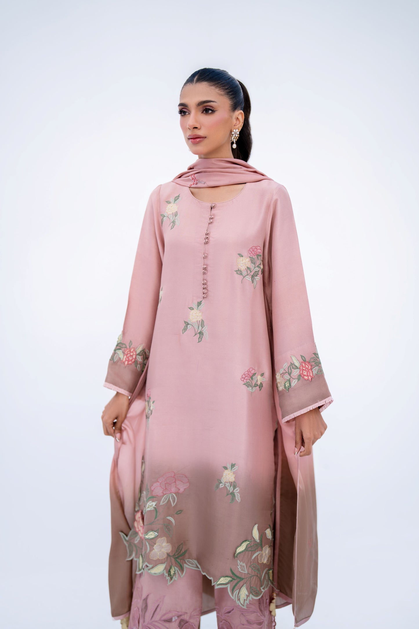 KOMAL LAKHANI - Raaha Gizri Shaded Pink/Brown