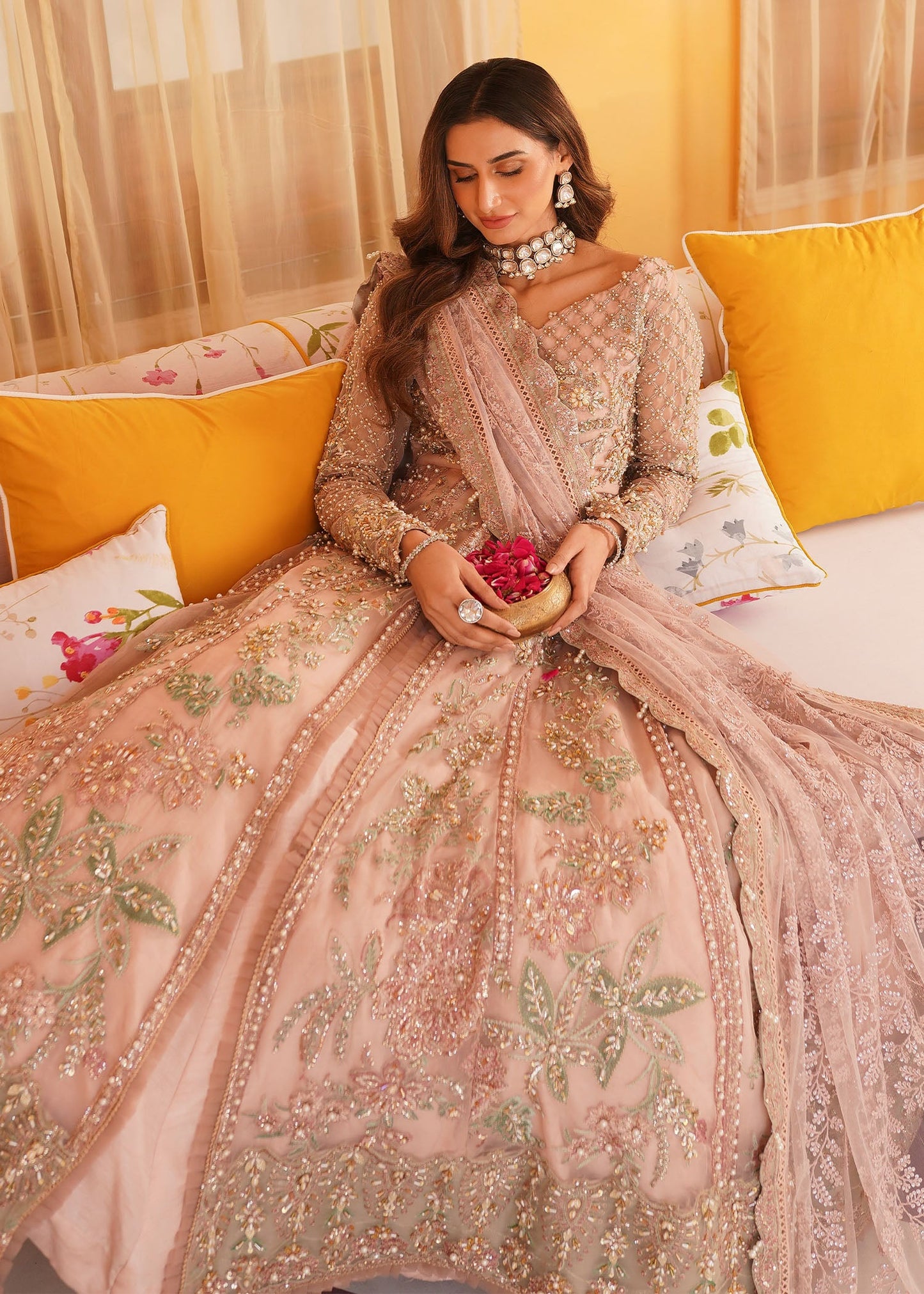 Mehak Yaqoob Couture - Salmon Pink