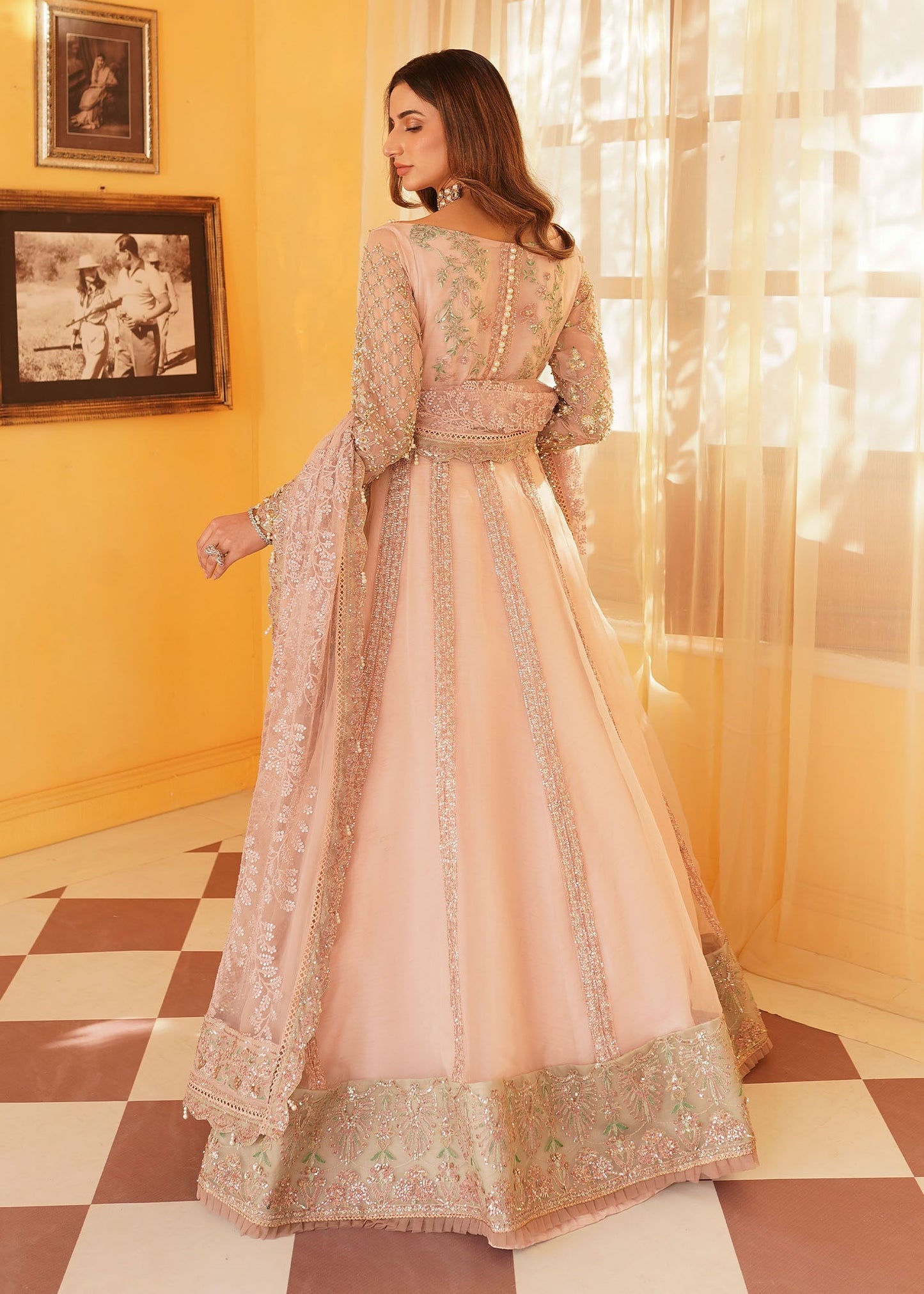 Mehak Yaqoob Couture - Salmon Pink