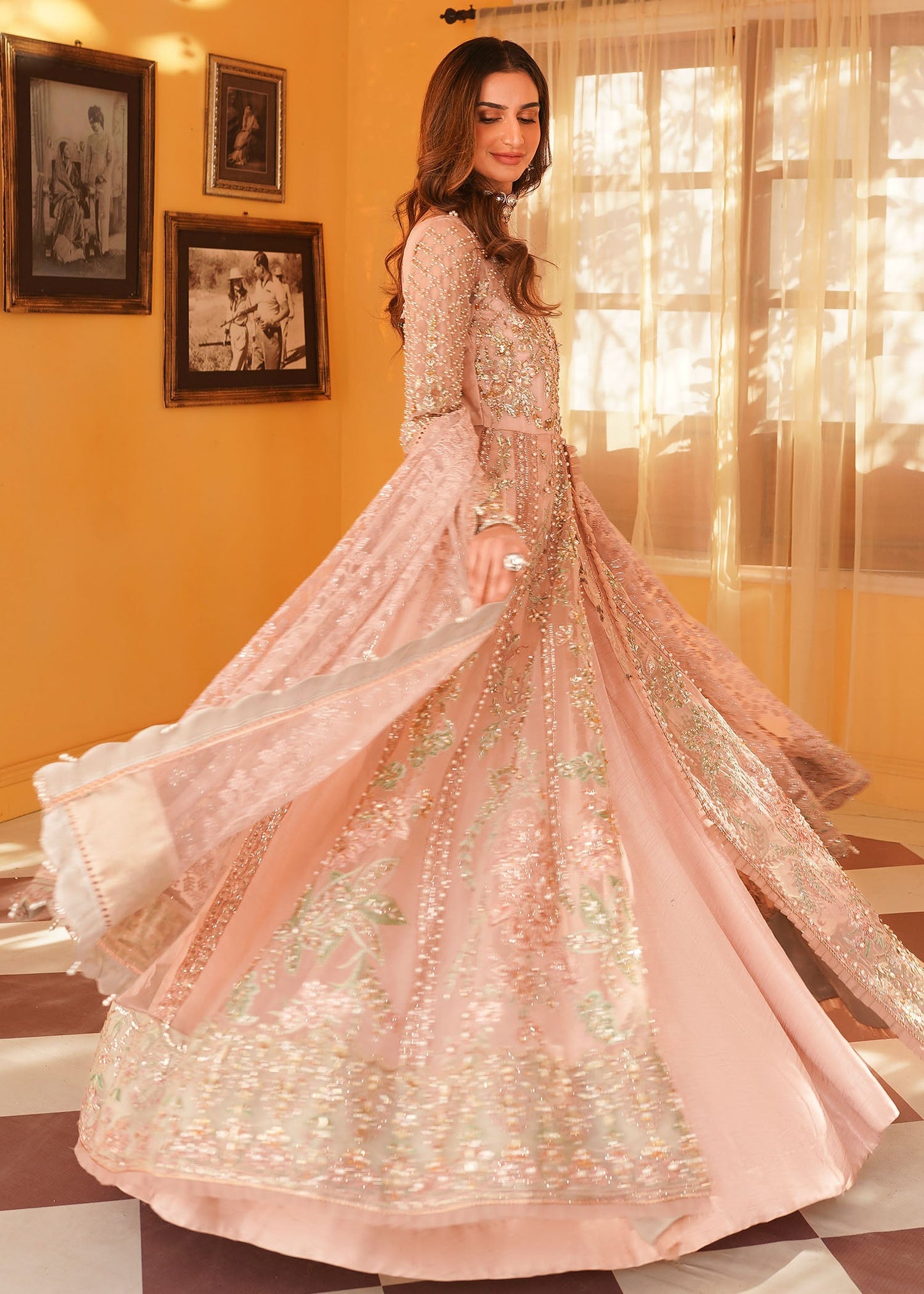 Mehak Yaqoob Couture - Salmon Pink