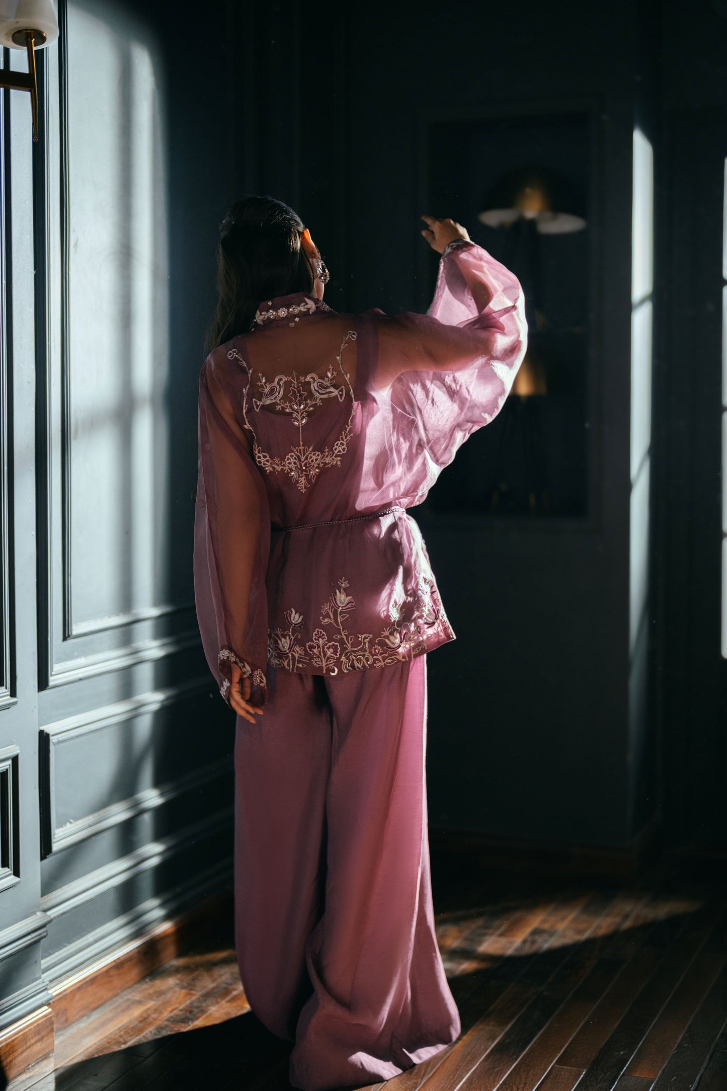 FARAH ZUBAIR - Purple Organza