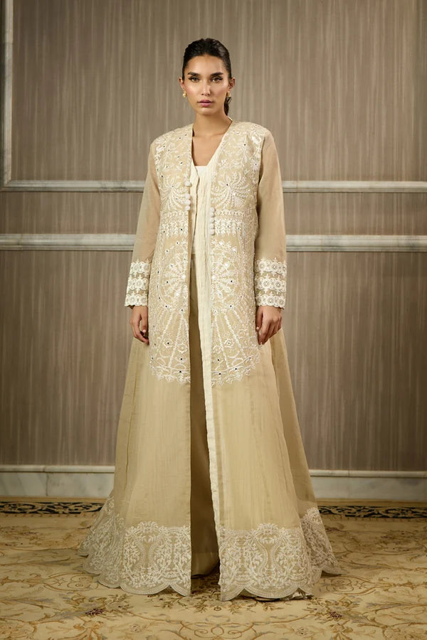 ALEENA FAREENA-Beige long jacket