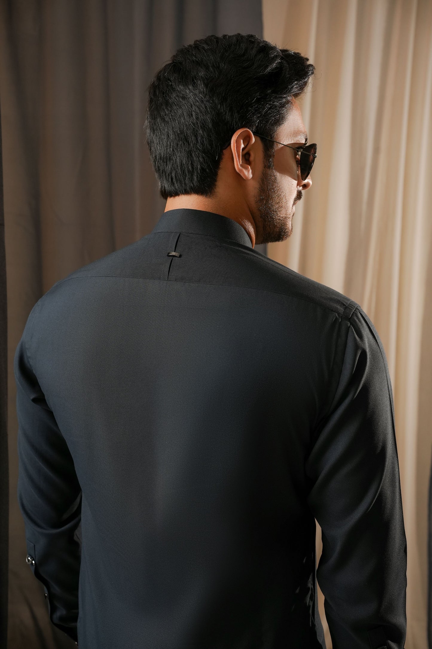 KUNZUL CHANNAR MENSWEAR - Grey Kurta Trouser