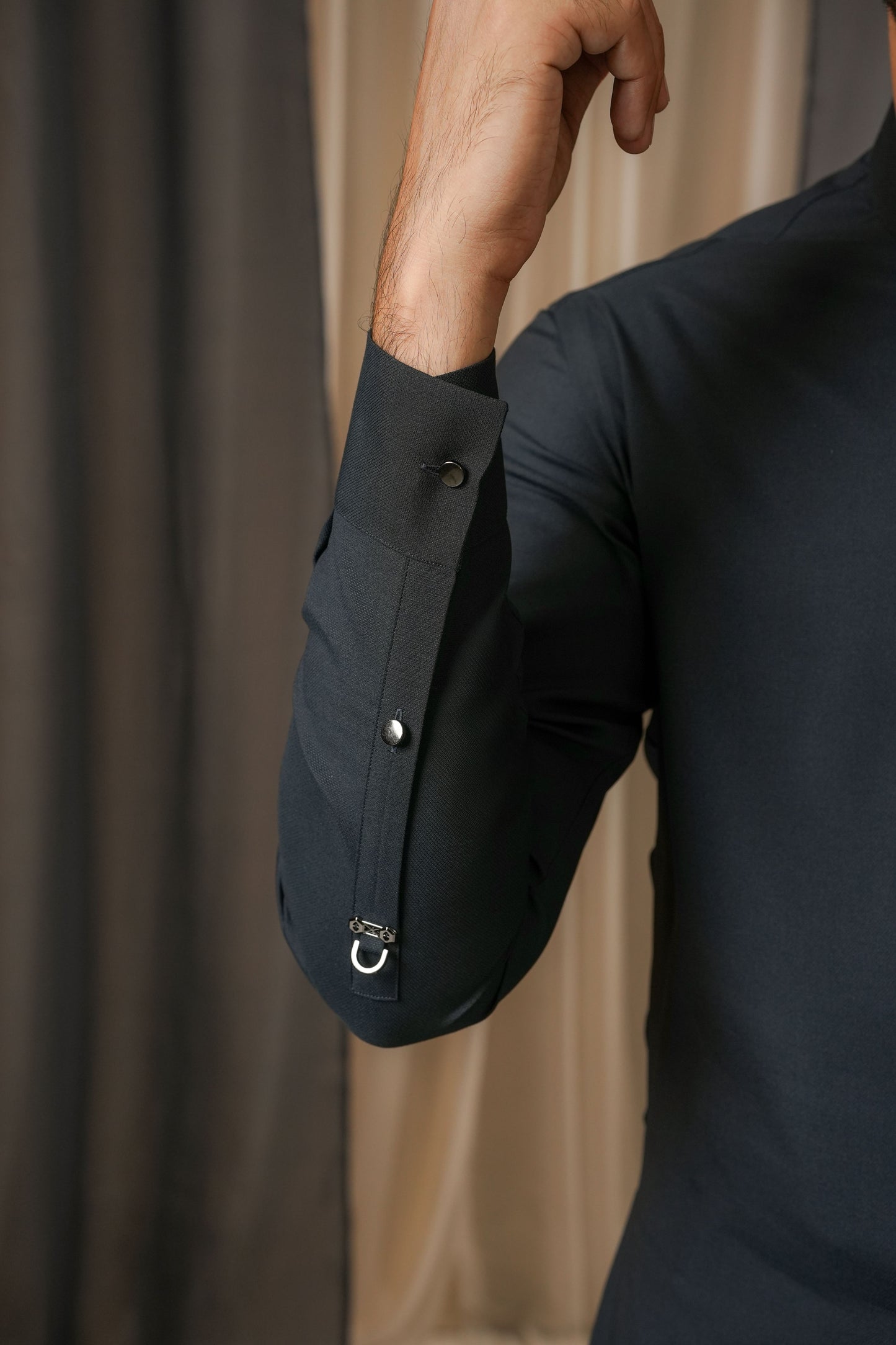 KUNZUL CHANNAR MENSWEAR - Grey Kurta Trouser
