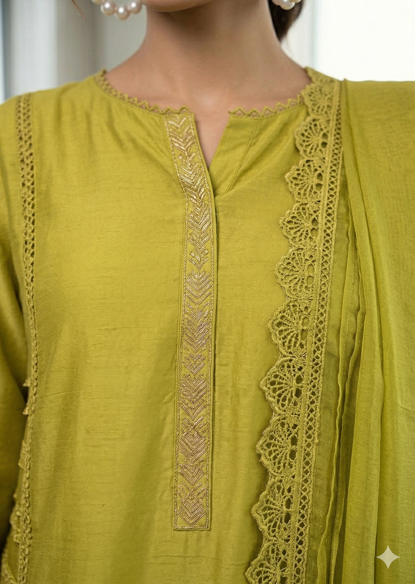 ERAM SHEIKH - Olive Green